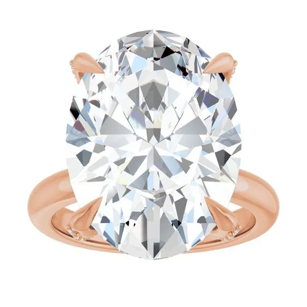 Claw-Prong Accented Engagement Ring Image 3 Natale Jewelers Sewell, NJ