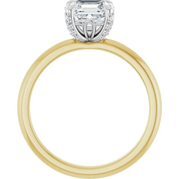 Claw-Prong Accented Engagement Ring Image 2 Natale Jewelers Sewell, NJ