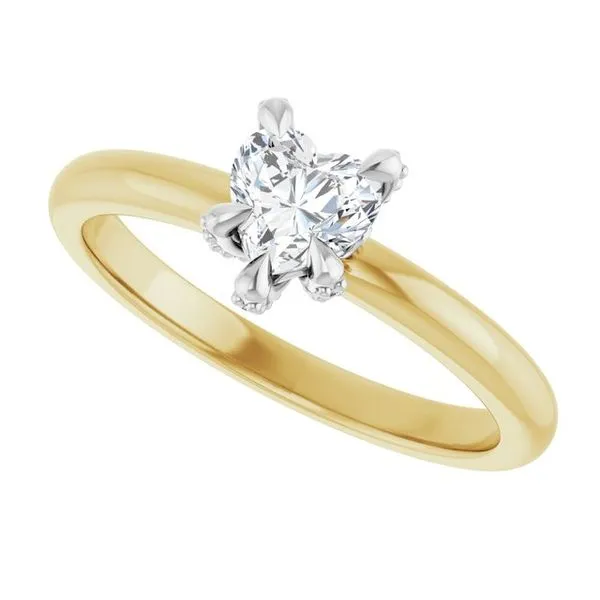 Claw-Prong Accented Engagement Ring Image 5 Jimmy Smith Jewelers Decatur, AL