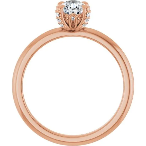 Claw-Prong Accented Engagement Ring Image 2 Stuart Benjamin & Co. Jewelry Designs San Diego, CA