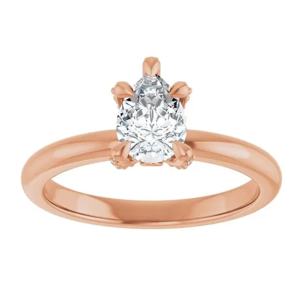 Claw-Prong Accented Engagement Ring Image 3 Mark Jewellers La Crosse, WI