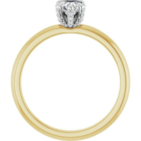 Claw-Prong Accented Engagement Ring Image 2 Stuart Benjamin & Co. Jewelry Designs San Diego, CA