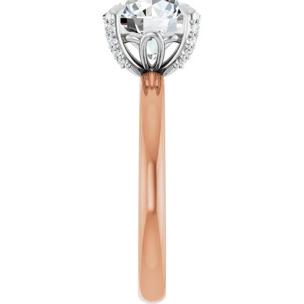 Claw-Prong Accented Engagement Ring Image 4 Mark Jewellers La Crosse, WI