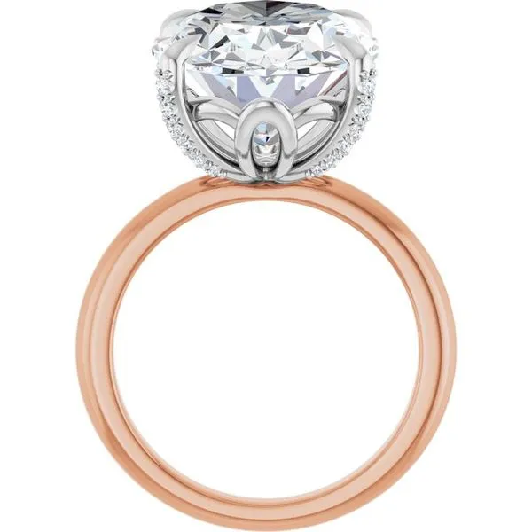 Claw-Prong Accented Engagement Ring Image 2 Morin Jewelers Southbridge, MA