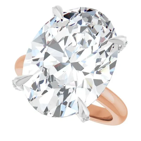 Claw-Prong Accented Engagement Ring Image 5 Mark Jewellers La Crosse, WI