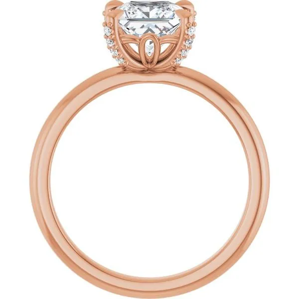 Claw-Prong Accented Engagement Ring Image 2 Futer Bros Jewelers York, PA