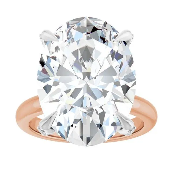 Claw-Prong Accented Engagement Ring Image 3 Arezzo Jewelers Elmwood Park, IL