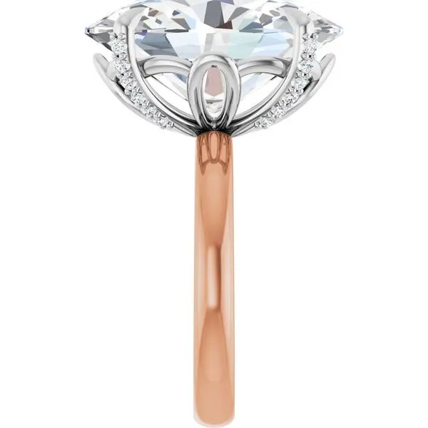 Claw-Prong Accented Engagement Ring Image 4 Futer Bros Jewelers York, PA