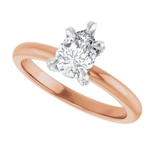 Claw-Prong Accented Engagement Ring Image 5 Mark Jewellers La Crosse, WI