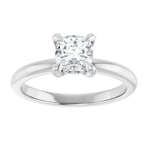 Claw-Prong Accented Engagement Ring Image 3 Mark Jewellers La Crosse, WI