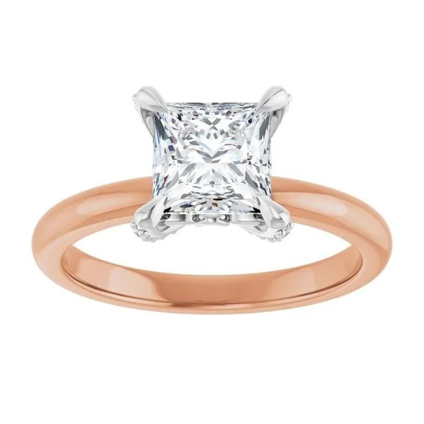 Claw-Prong Accented Engagement Ring Image 3 Clater Jewelers Louisville, KY