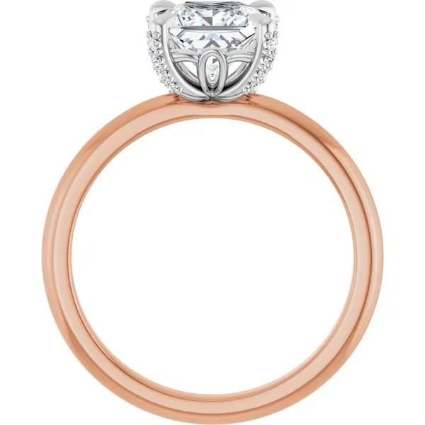 Claw-Prong Accented Engagement Ring Image 2 House of Silva Wooster, OH