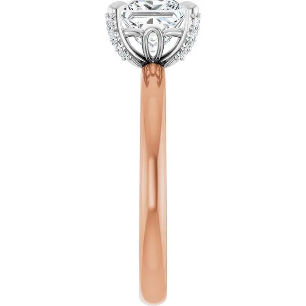 Claw-Prong Accented Engagement Ring Image 4 House of Silva Wooster, OH