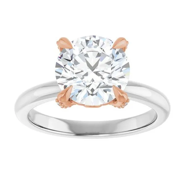 Claw-Prong Accented Engagement Ring Image 3 Jimmy Smith Jewelers Decatur, AL