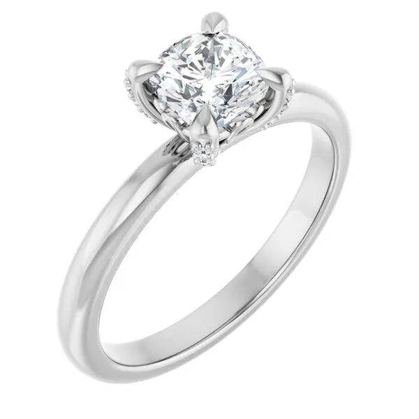Claw-Prong Accented Engagement Ring Shipley's Fine Jewelry Hampstead, MD