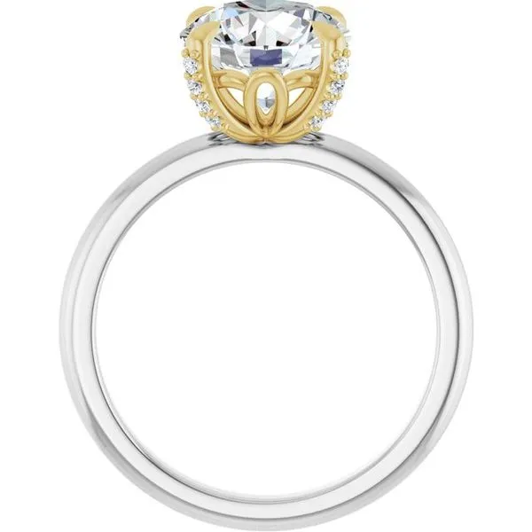 Claw-Prong Accented Engagement Ring Image 2 Clater Jewelers Louisville, KY