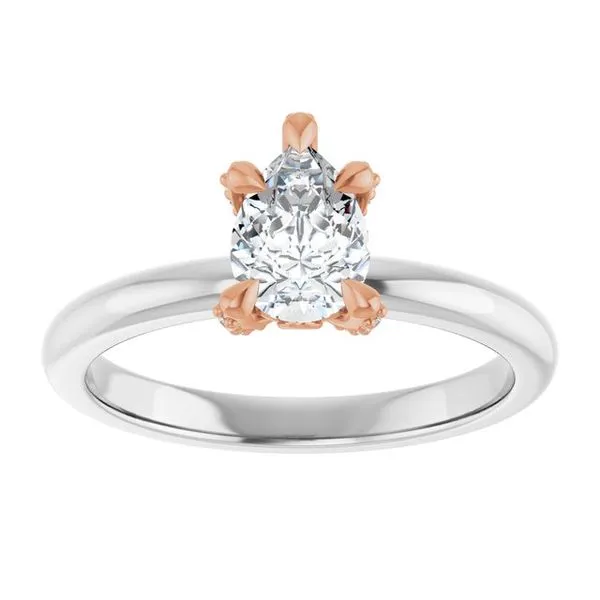 Claw-Prong Accented Engagement Ring Image 3 Banks Jewelers Burnsville, NC