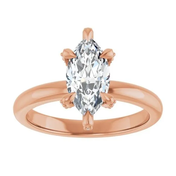 Claw-Prong Accented Engagement Ring Image 3 J. Thomas Jewelers Rochester Hills, MI