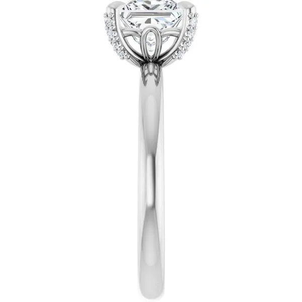 Claw-Prong Accented Engagement Ring Image 4 Northwood Jewelers Northwood, OH