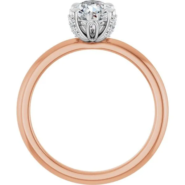 Claw-Prong Accented Engagement Ring Image 2 J. West Jewelers Round Rock, TX