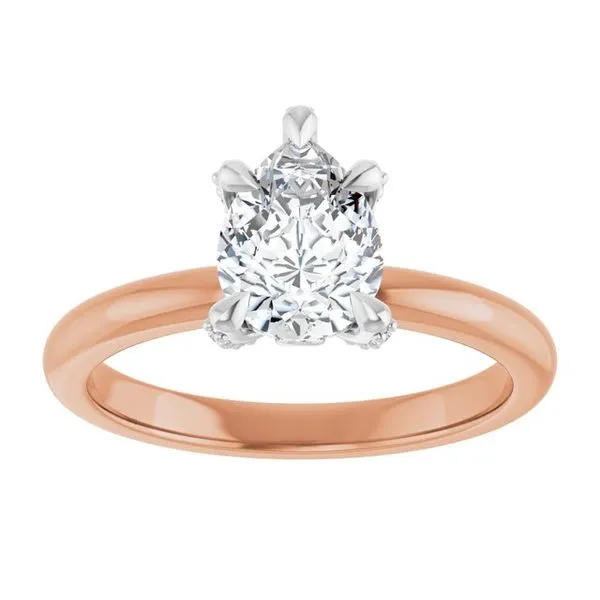 Claw-Prong Accented Engagement Ring Image 3 Stuart Benjamin & Co. Jewelry Designs San Diego, CA