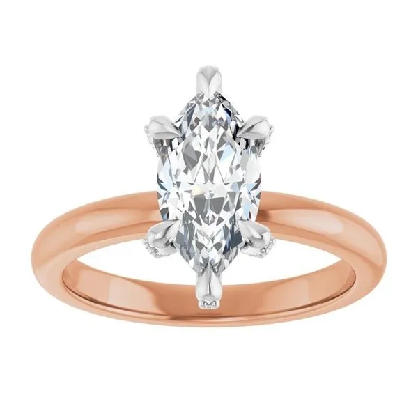 Claw-Prong Accented Engagement Ring Image 3 Futer Bros Jewelers York, PA