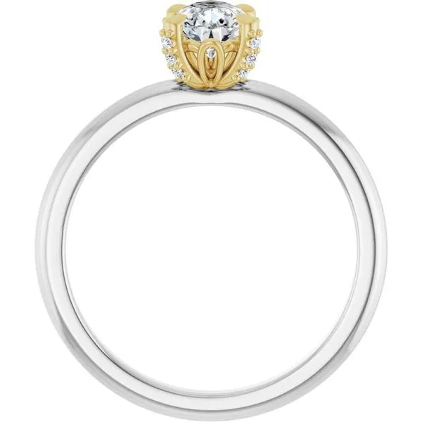 Claw-Prong Accented Engagement Ring Image 2 Stuart Benjamin & Co. Jewelry Designs San Diego, CA
