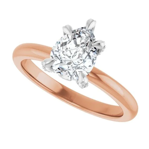 Claw-Prong Accented Engagement Ring Image 5 Witt's Jewelry Wayne, NE