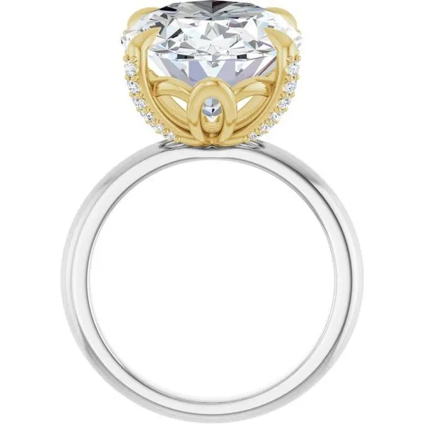 Claw-Prong Accented Engagement Ring Image 2 Raleigh Diamond Fine Jewelry Raleigh, NC