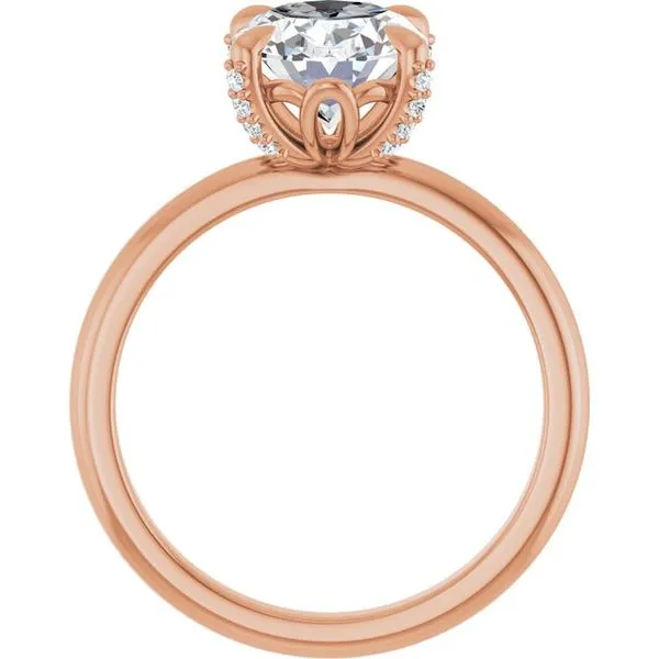 Claw-Prong Accented Engagement Ring Image 2 J. Thomas Jewelers Rochester Hills, MI