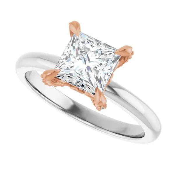 Claw-Prong Accented Engagement Ring Image 5 Don's Jewelry & Design Washington, IA