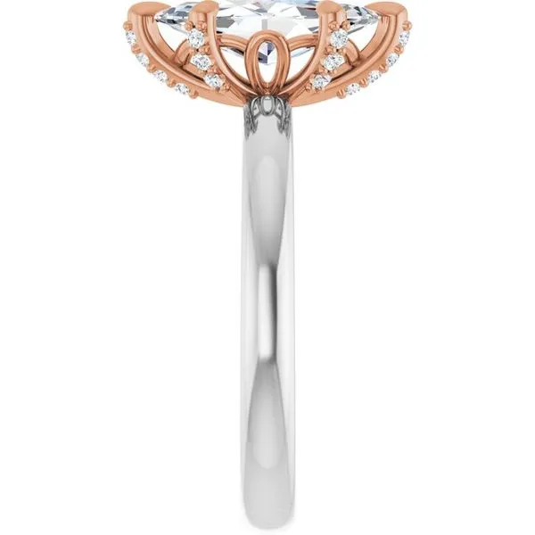 Claw-Prong Accented Engagement Ring Image 4 J. Thomas Jewelers Rochester Hills, MI