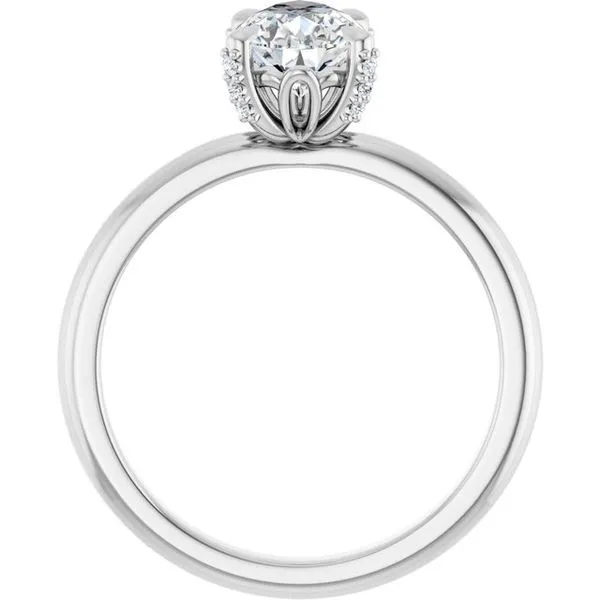 Claw-Prong Accented Engagement Ring Image 2 Stuart Benjamin & Co. Jewelry Designs San Diego, CA