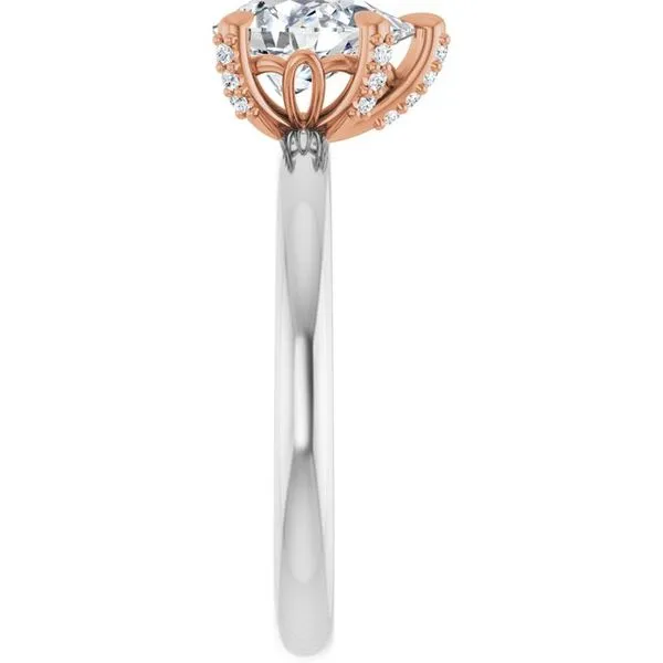 Claw-Prong Accented Engagement Ring Image 4 Futer Bros Jewelers York, PA