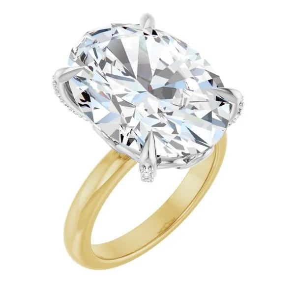 Claw-Prong Accented Engagement Ring Raleigh Diamond Fine Jewelry Raleigh, NC