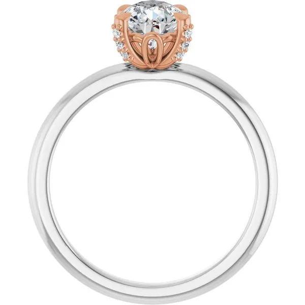 Claw-Prong Accented Engagement Ring Image 2 Jimmy Smith Jewelers Decatur, AL