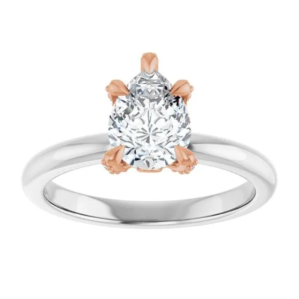 Claw-Prong Accented Engagement Ring Image 3 Vulcan's Forge LLC KANSAS CITY, MO