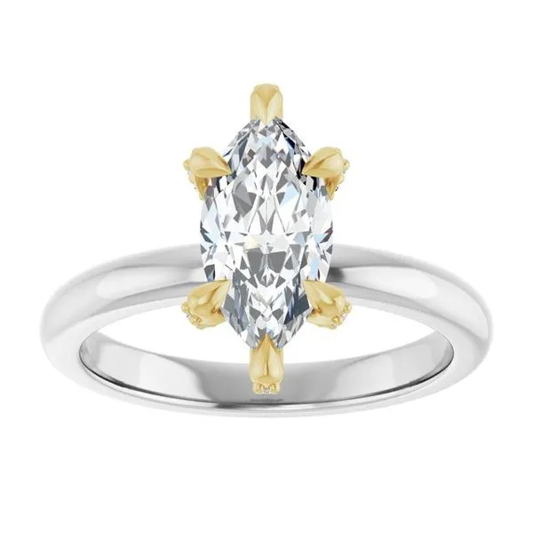 Claw-Prong Accented Engagement Ring Image 3 Jimmy Smith Jewelers Decatur, AL