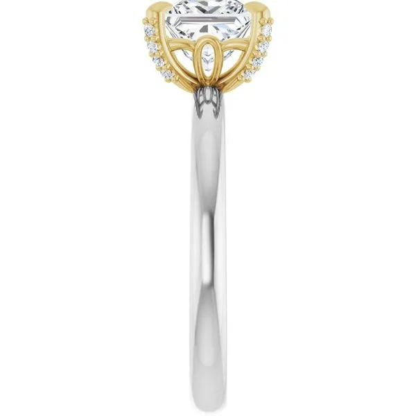 Claw-Prong Accented Engagement Ring Image 4 Northwood Jewelers Northwood, OH