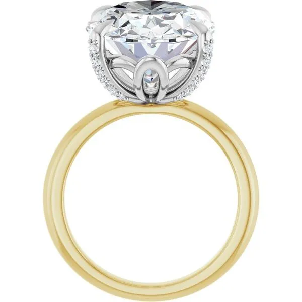 Claw-Prong Accented Engagement Ring Image 2 Futer Bros Jewelers York, PA