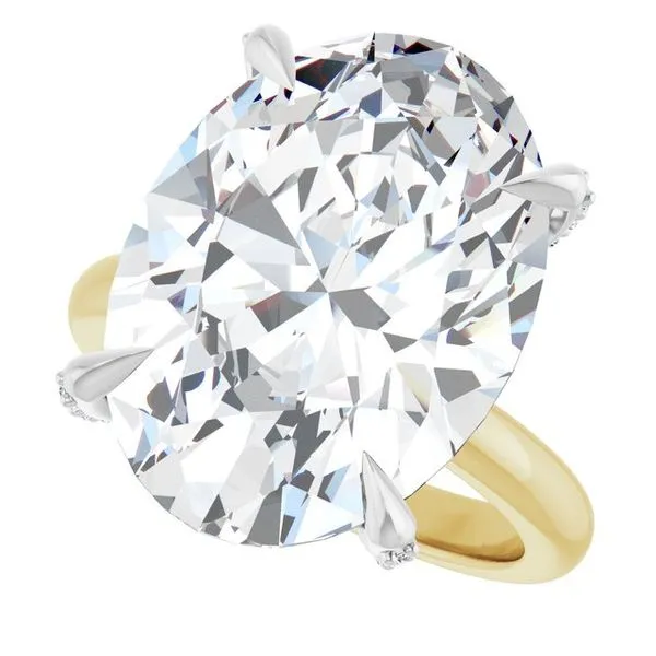 Claw-Prong Accented Engagement Ring Image 5 Shipley's Fine Jewelry Hampstead, MD