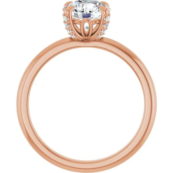 Claw-Prong Accented Engagement Ring Image 2 Don's Jewelry & Design Washington, IA