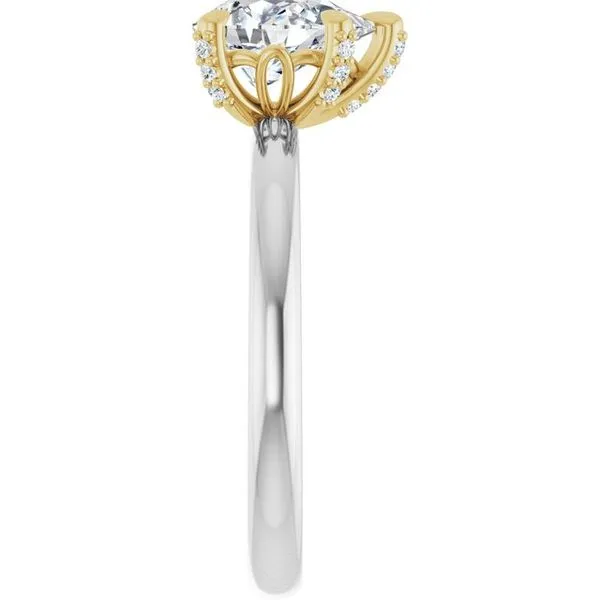 Claw-Prong Accented Engagement Ring Image 4 Shipley's Fine Jewelry Hampstead, MD