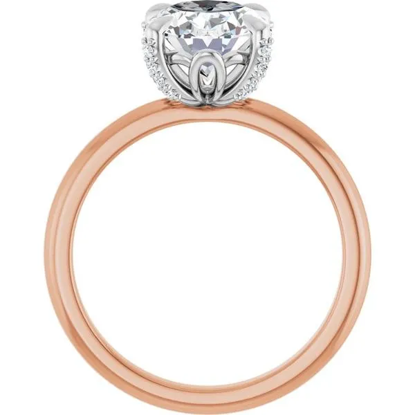 Claw-Prong Accented Engagement Ring Image 2 Arezzo Jewelers Elmwood Park, IL
