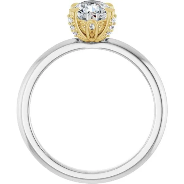 Claw-Prong Accented Engagement Ring Image 2 J. Thomas Jewelers Rochester Hills, MI