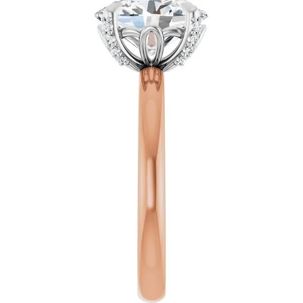 Claw-Prong Accented Engagement Ring Image 4 Don's Jewelry & Design Washington, IA