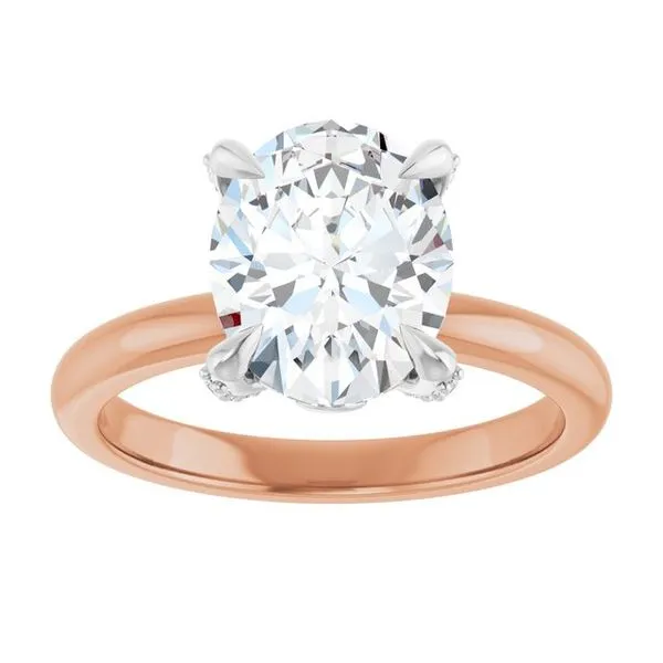 Claw-Prong Accented Engagement Ring Image 3 Arezzo Jewelers Elmwood Park, IL