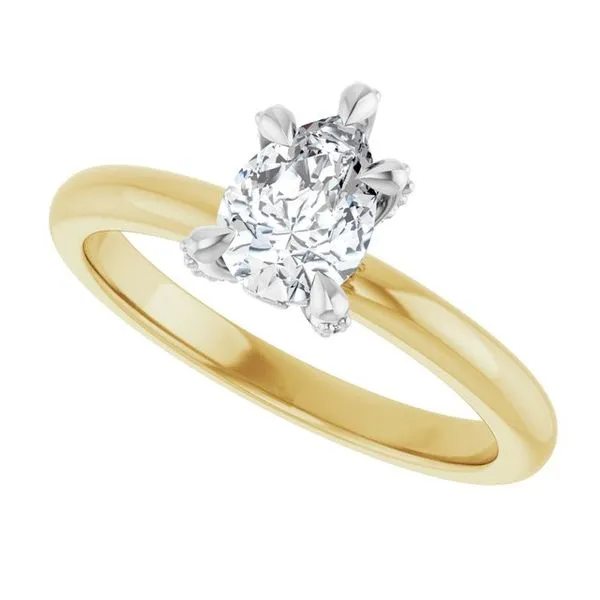 Claw-Prong Accented Engagement Ring Image 5 Clater Jewelers Louisville, KY
