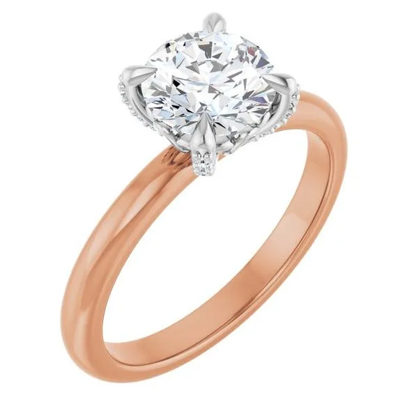 Claw-Prong Accented Engagement Ring Arezzo Jewelers Elmwood Park, IL