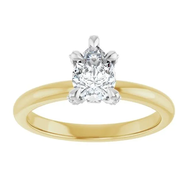 Claw-Prong Accented Engagement Ring Image 3 Shipley's Fine Jewelry Hampstead, MD